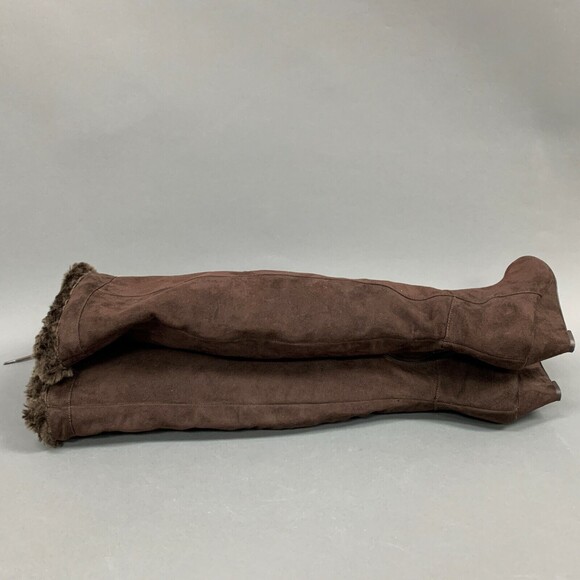 Colin Stuart Women's Boots Size 6 B Brown Faux Suede Wedge Heel - Picture 4 of 8